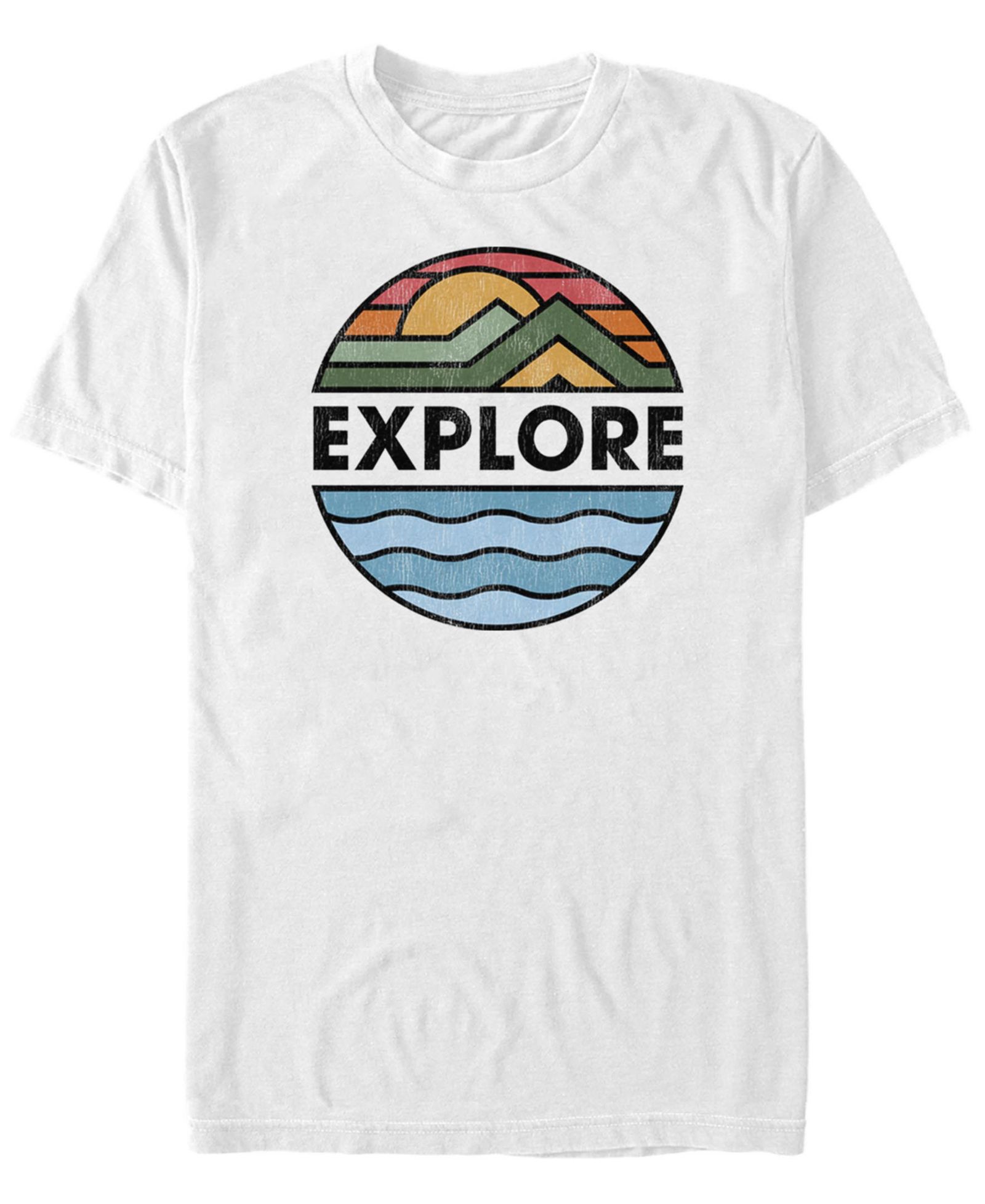 Fifth Sun Men's Generic Additude Explore Back Short Sleeves T-shirt