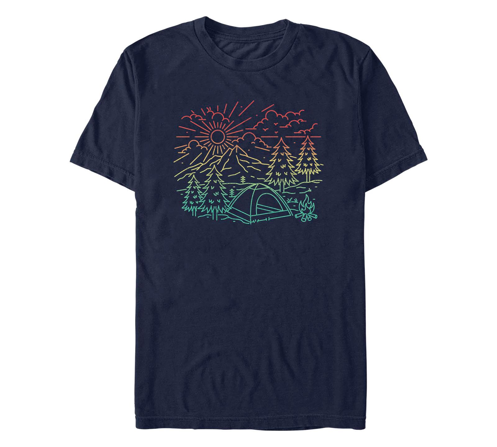 Fifth Sun Men's Generic Additude Camp Short Sleeves T-shirt