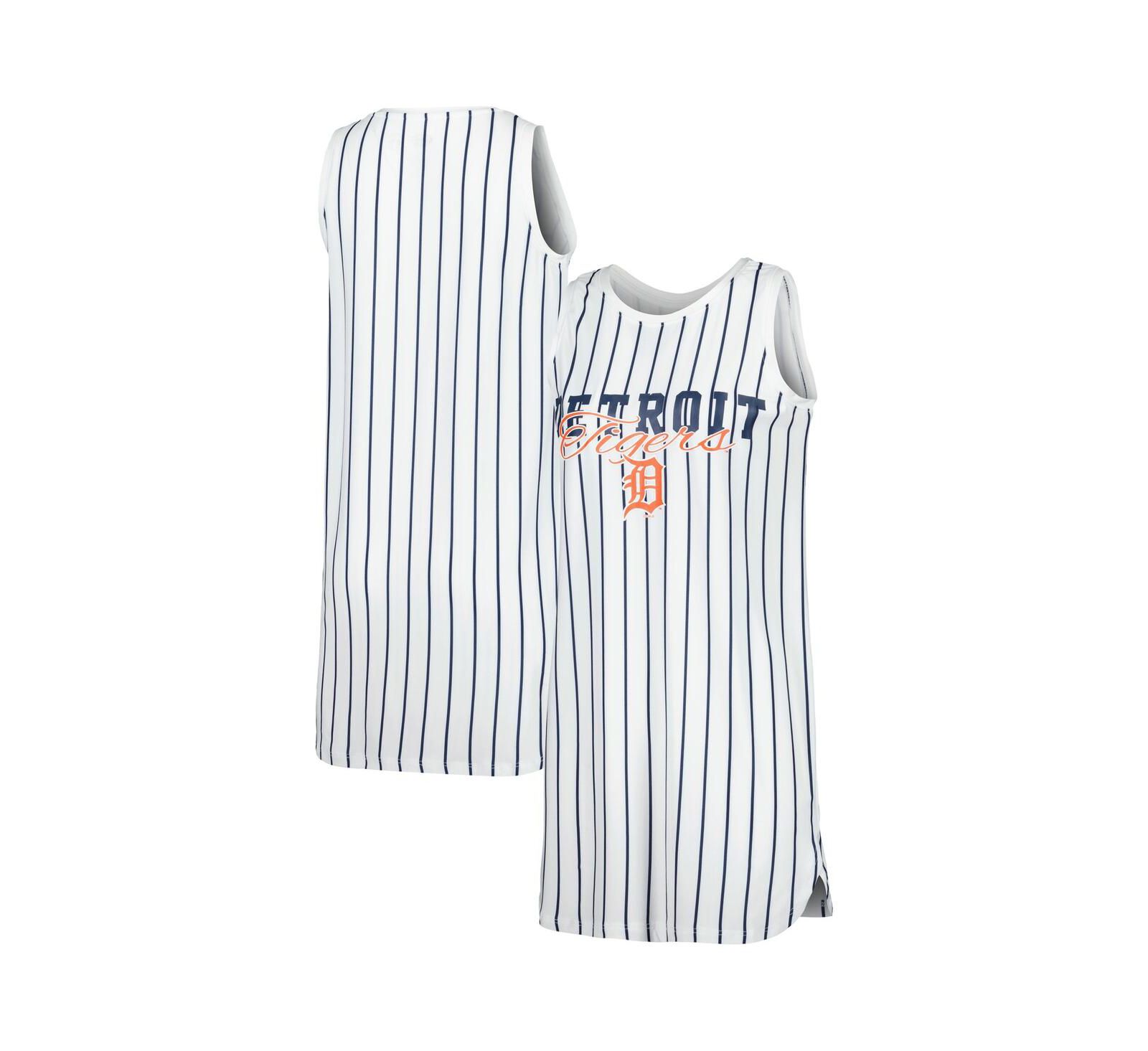 Женская трикотажная ночная рубашка Concepts Sport White Detroit Tigers