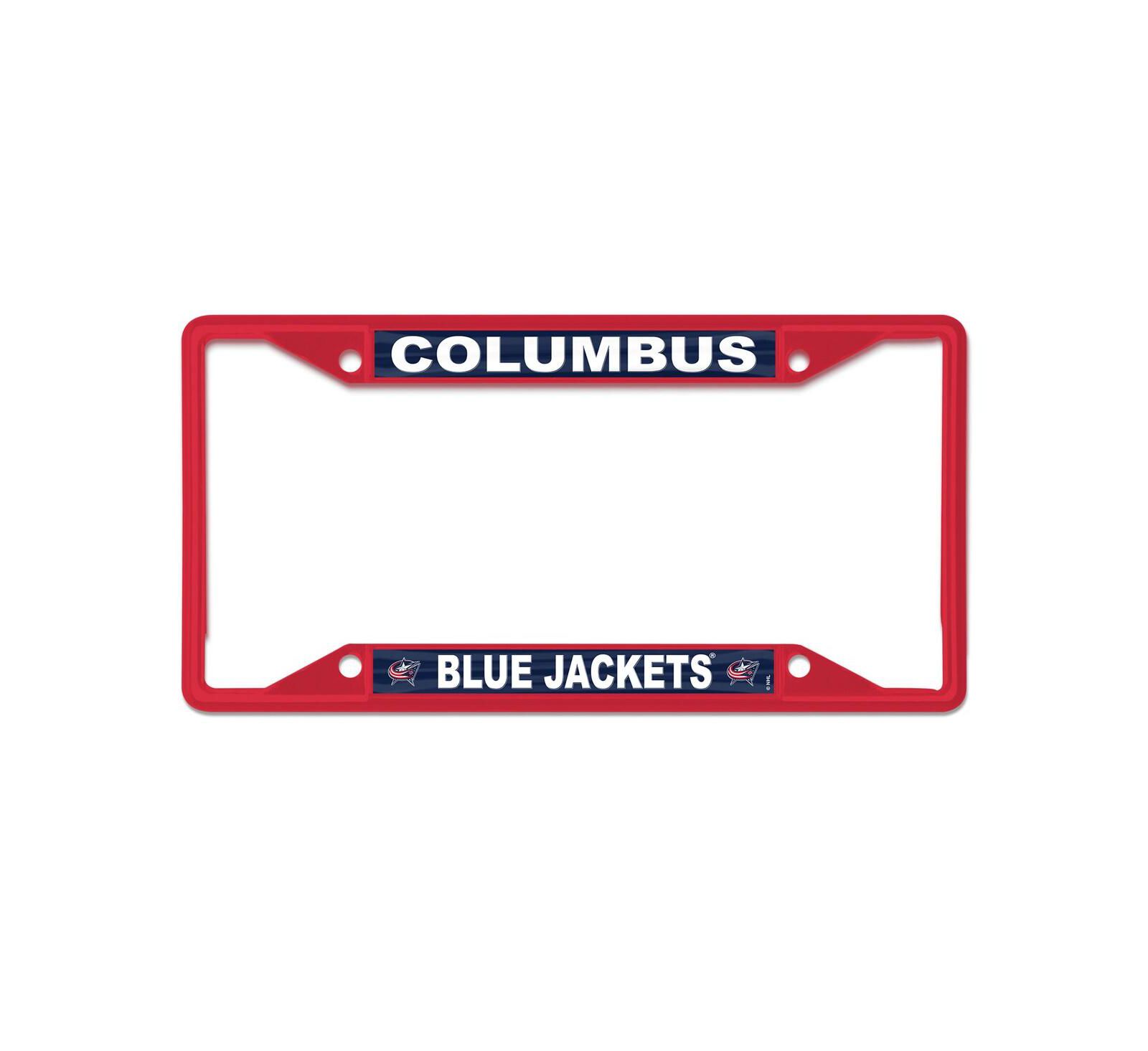 Wincraft Columbus Blue Jackets Chrome Colored License Plate Frame