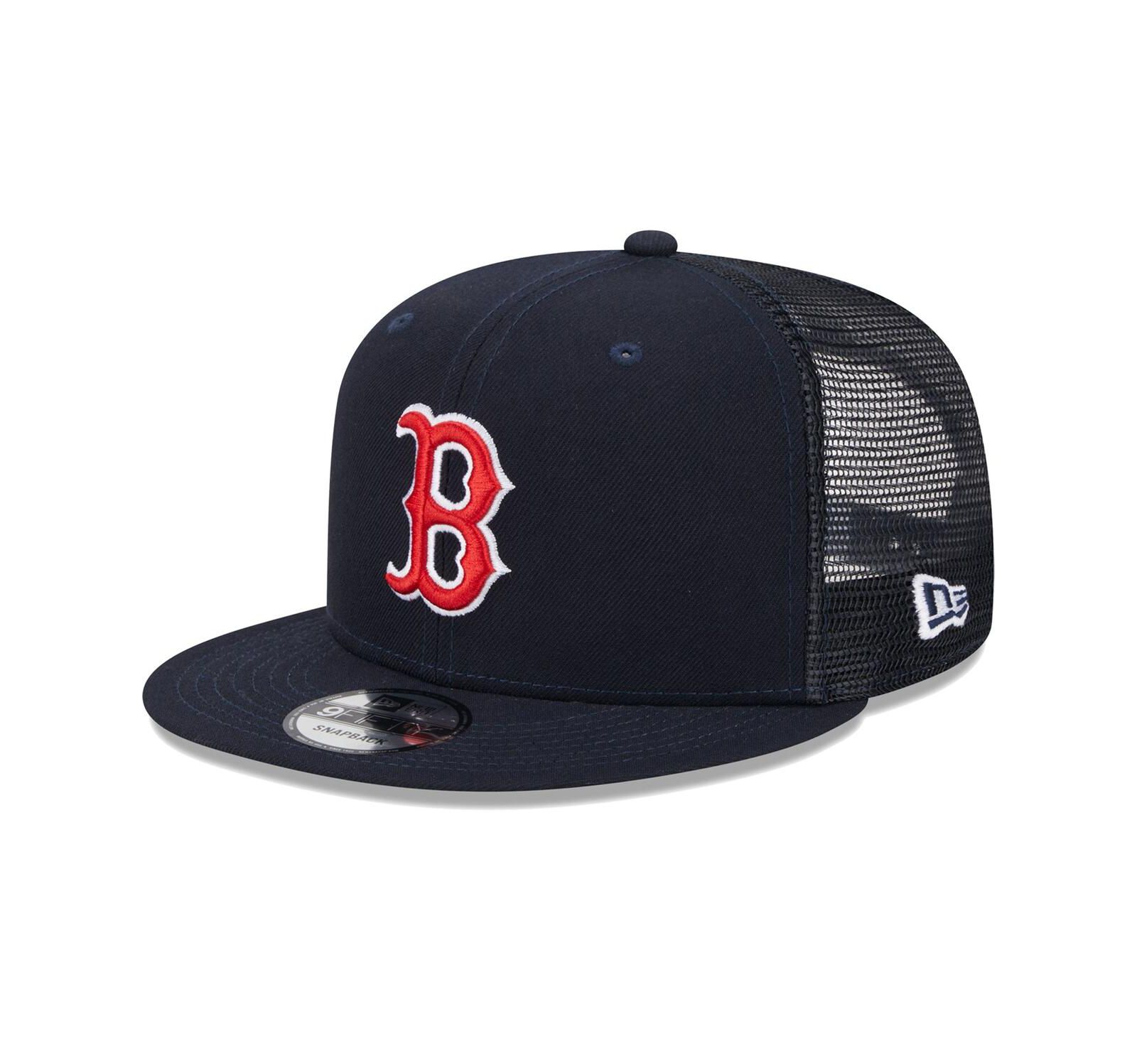 Мужская кепка-траккер New Era Navy Boston Red Sox Team Color 9FIFTY Snapback