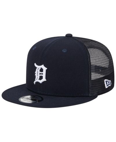 New Era мужская кепка-траккер 9FIFTY с застежкой-_snapback_ цвета команды Детройт Тайгерс темно-синего цвета