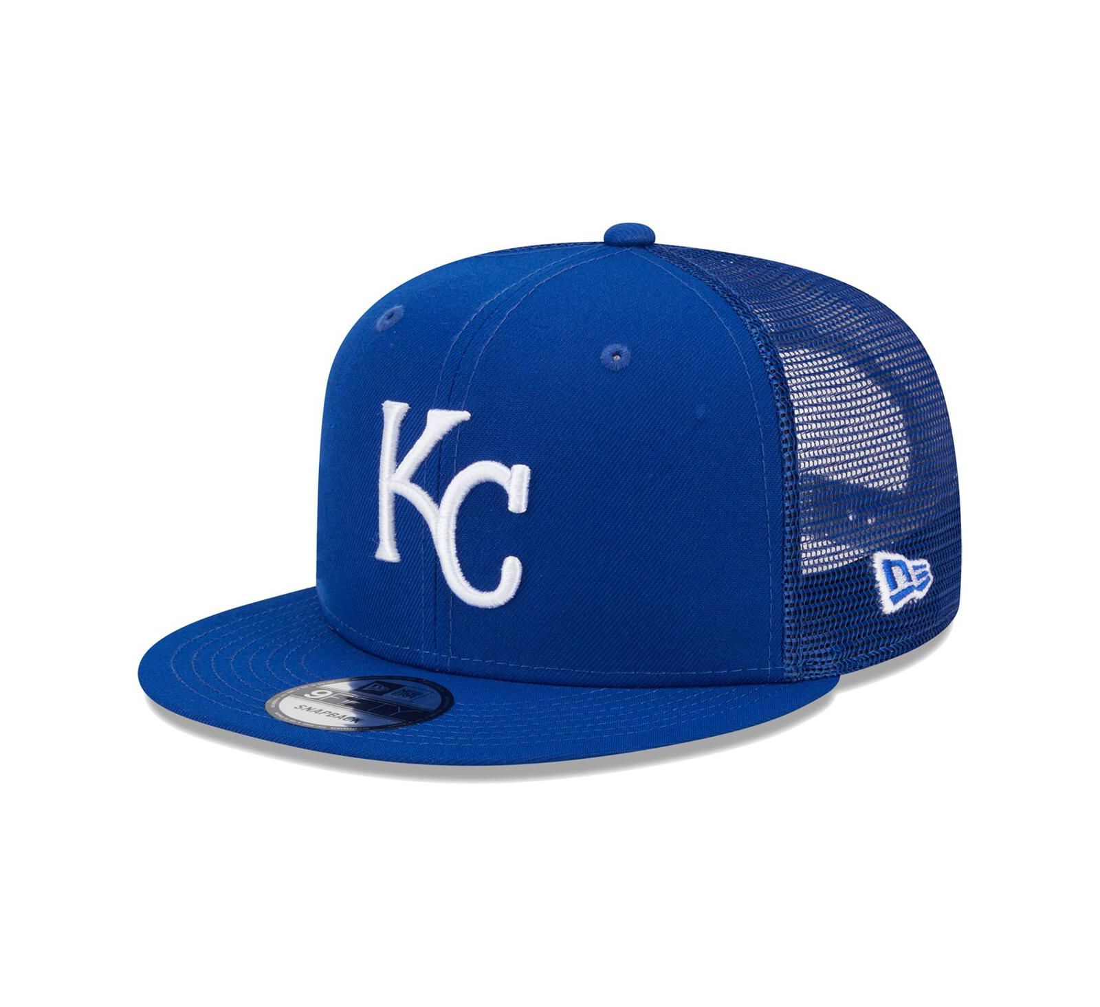 Men's New Era Royal Kansas City Royals Team Color Trucker 9FIFTY Snapback Hat
