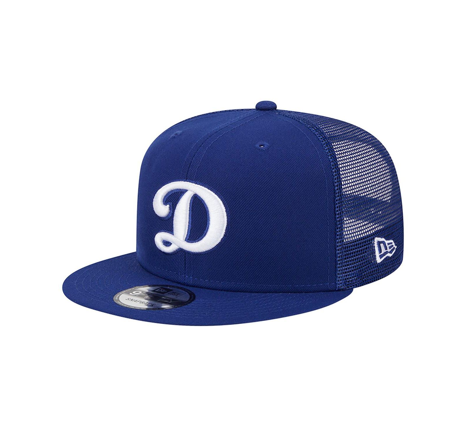 Men's New Era Royal Los Angeles Dodgers D Logo Team Color Trucker 9FIFTY Snapback Hat