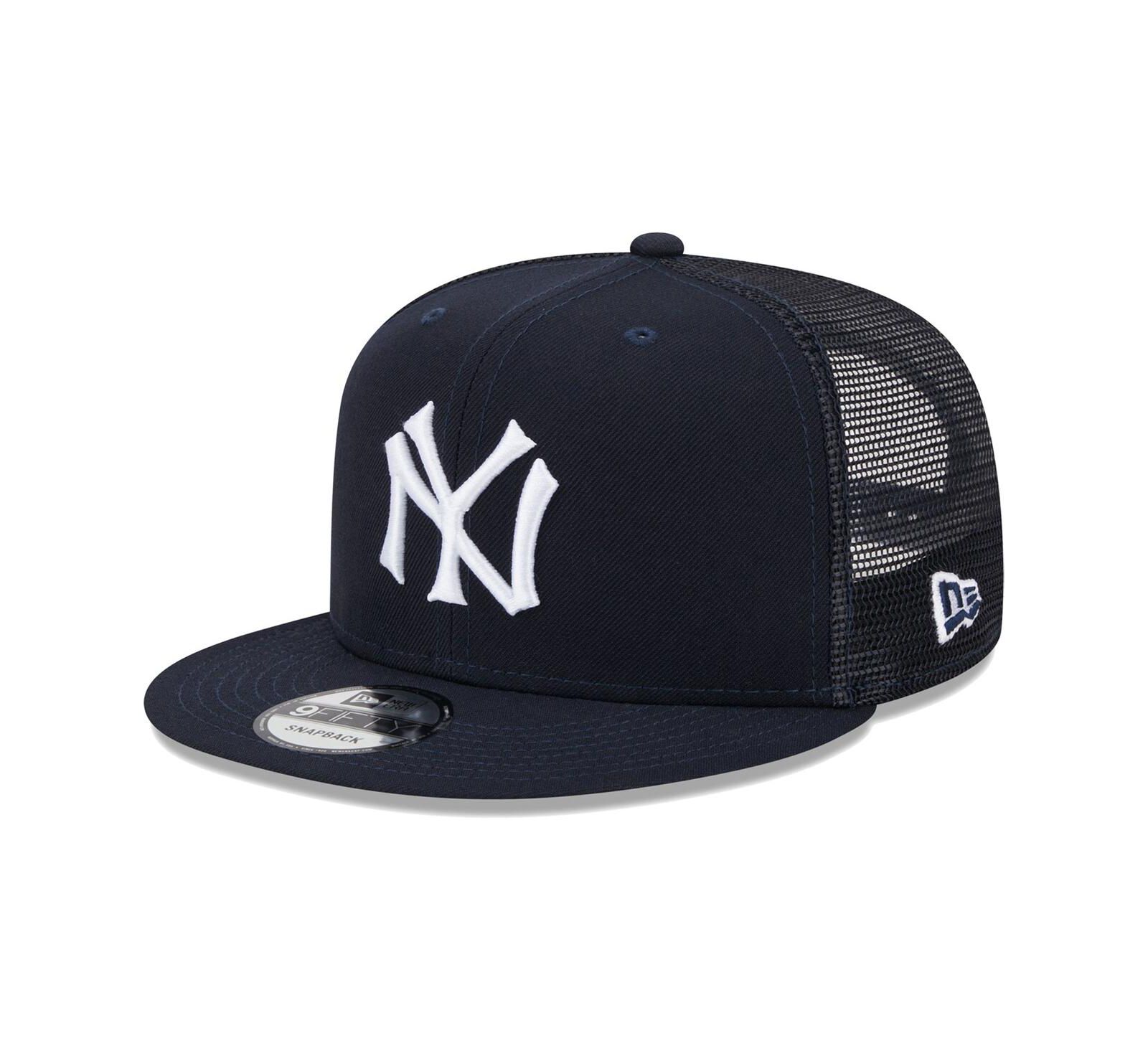 Men's New Era Navy New York Yankees Cooperstown Collection Team Color Trucker 9FIFTY Snapback Hat
