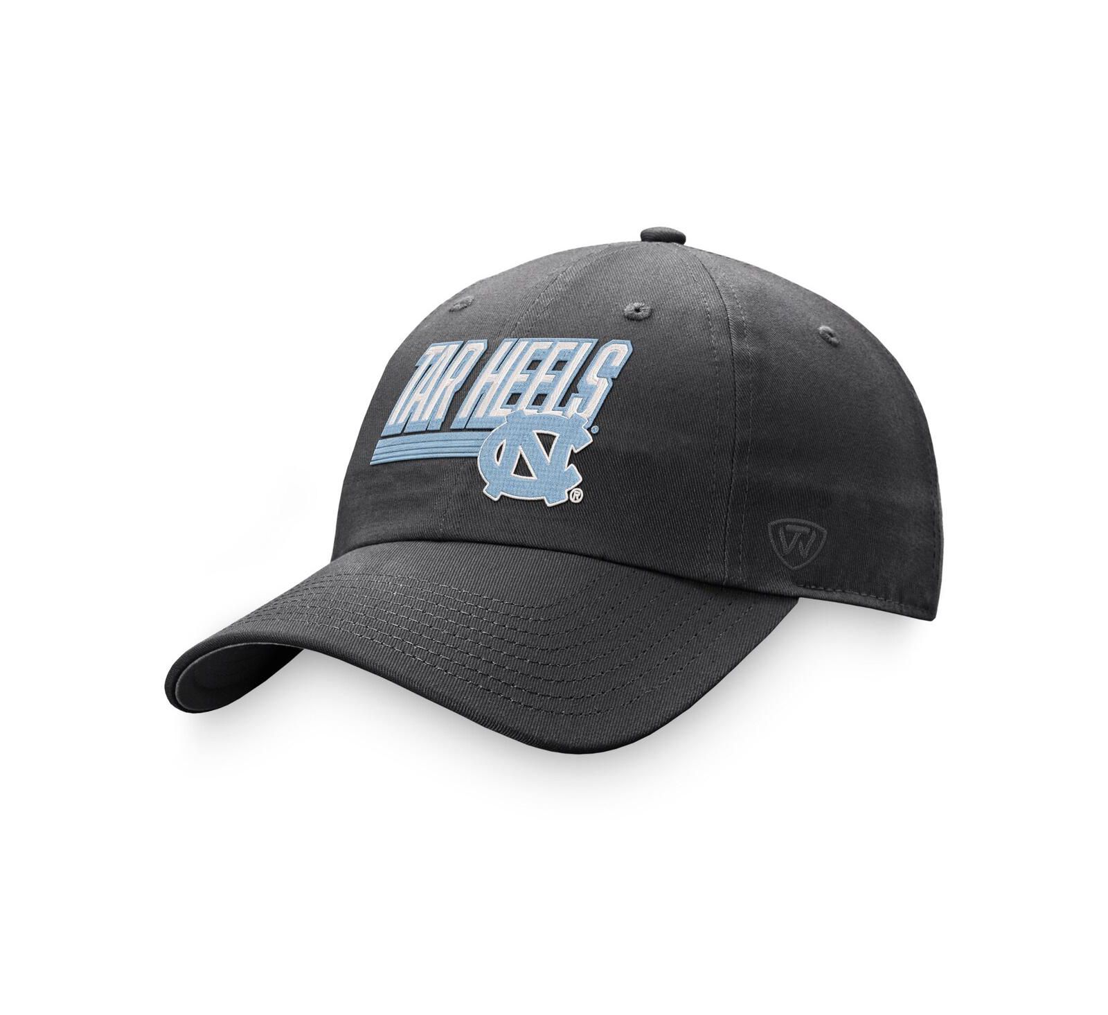 Men's Top of the World Charcoal North Carolina Tar Heels Slice Adjustable Hat