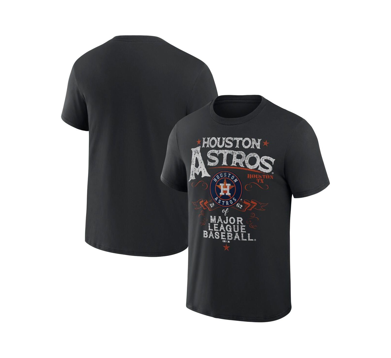 Мужская футболка Fanatics Darius Rucker Collection Black Houston Astros Beach Splatter