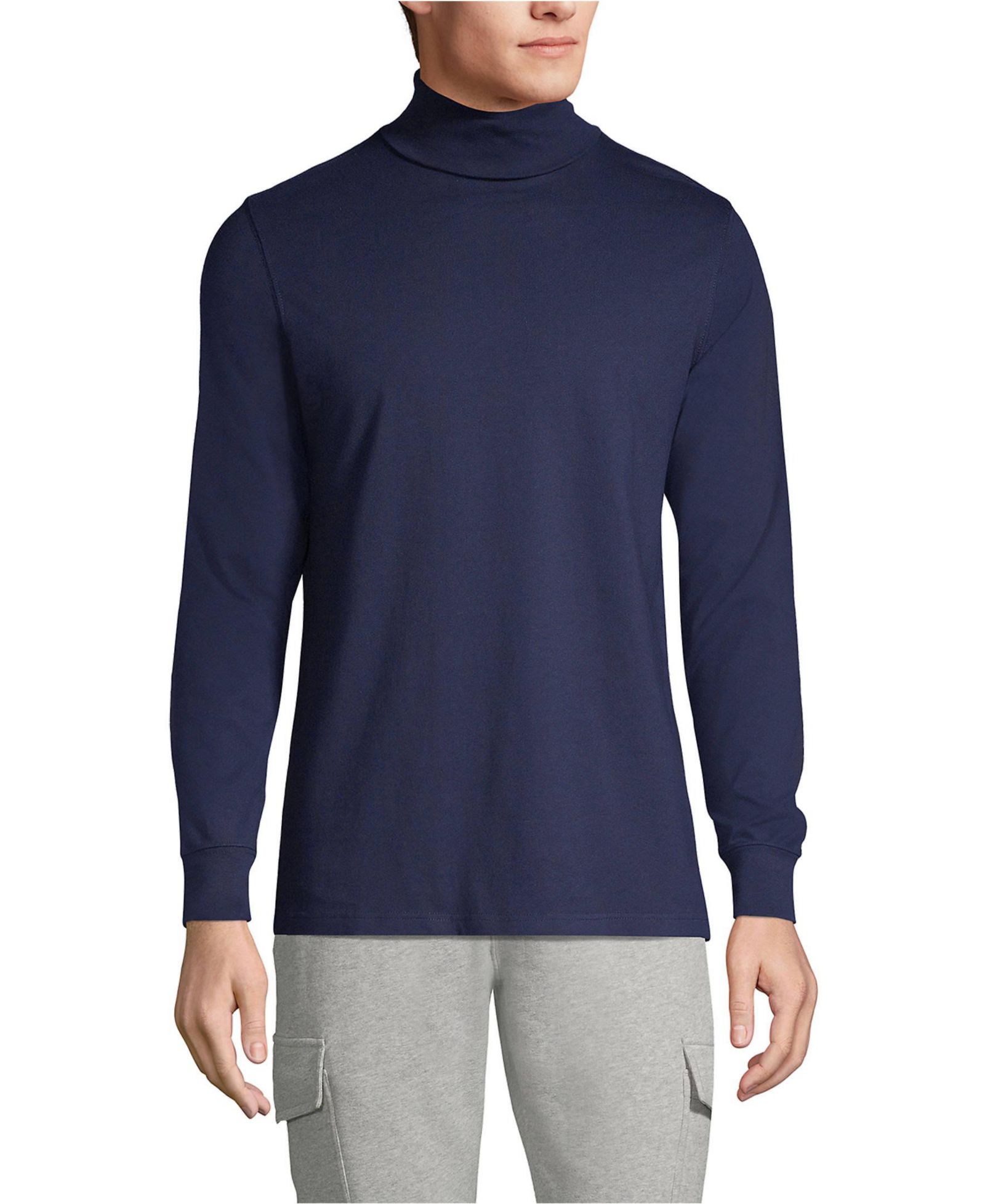 Lands' End Big & Tall Super-T Turtleneck