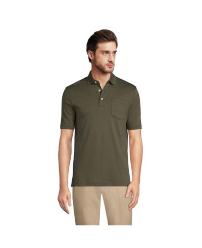 Lands' End Men's Short Sleeve Cotton Supima Polo Shirt
