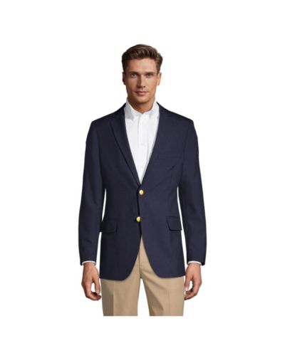 Lands' End Мужской приталенный блейзер Hopsack
