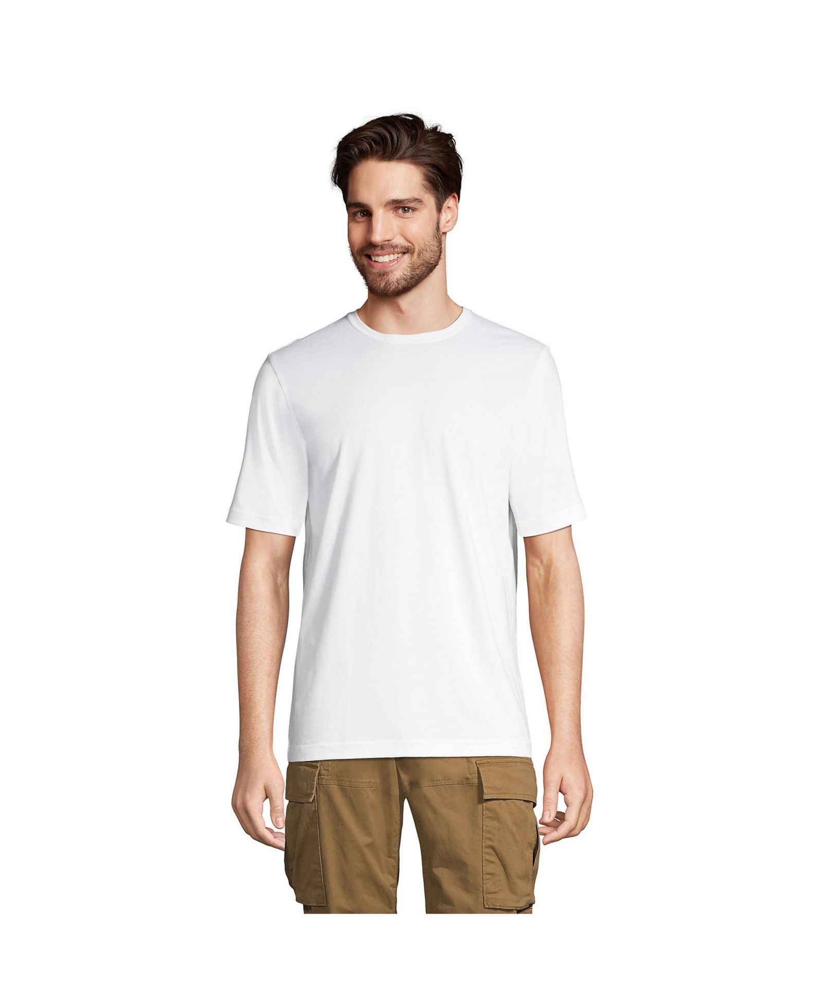 Lands' End Men's Short Sleeve Cotton Supima Tee