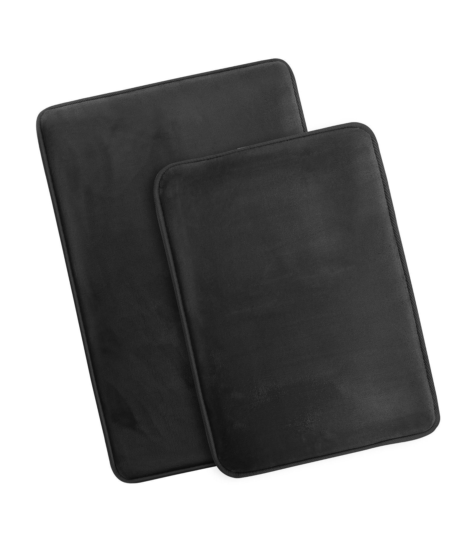 Clara Clark 2 Piece Ultra Soft Non-Slip Plush Memory Foam Bath Rug Set - Small & Large