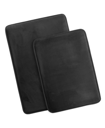 Clara Clark 2 Piece Ultra Soft Non-Slip Plush Memory Foam Bath Rug Set - Small & Large