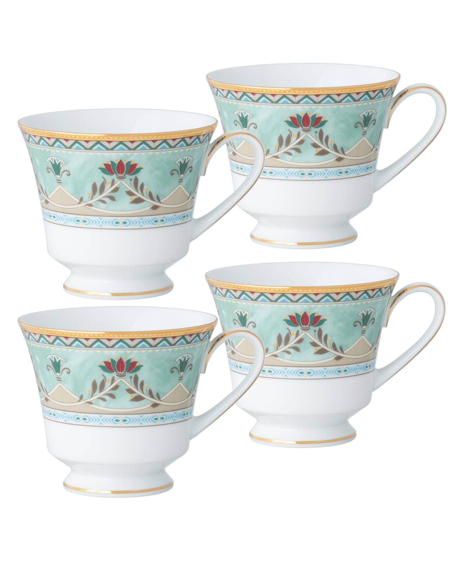 Noritake Serene Garden набор из 4 чашек 8 oz.