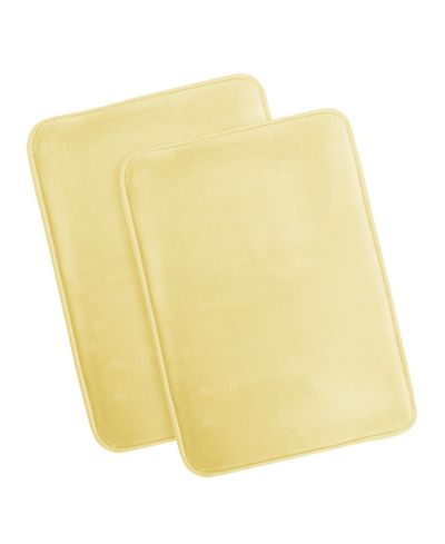 Clara Clark Non-Slip, Ultra Soft Plush, Memory Foam Bath Rug - Small 17"x24" - 2 Pack