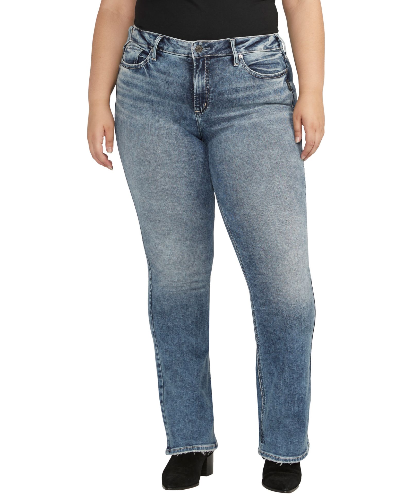 Джинсы Silver Jeans Co. Plus Size Suki Mid Rise Curvy Fit Bootcut