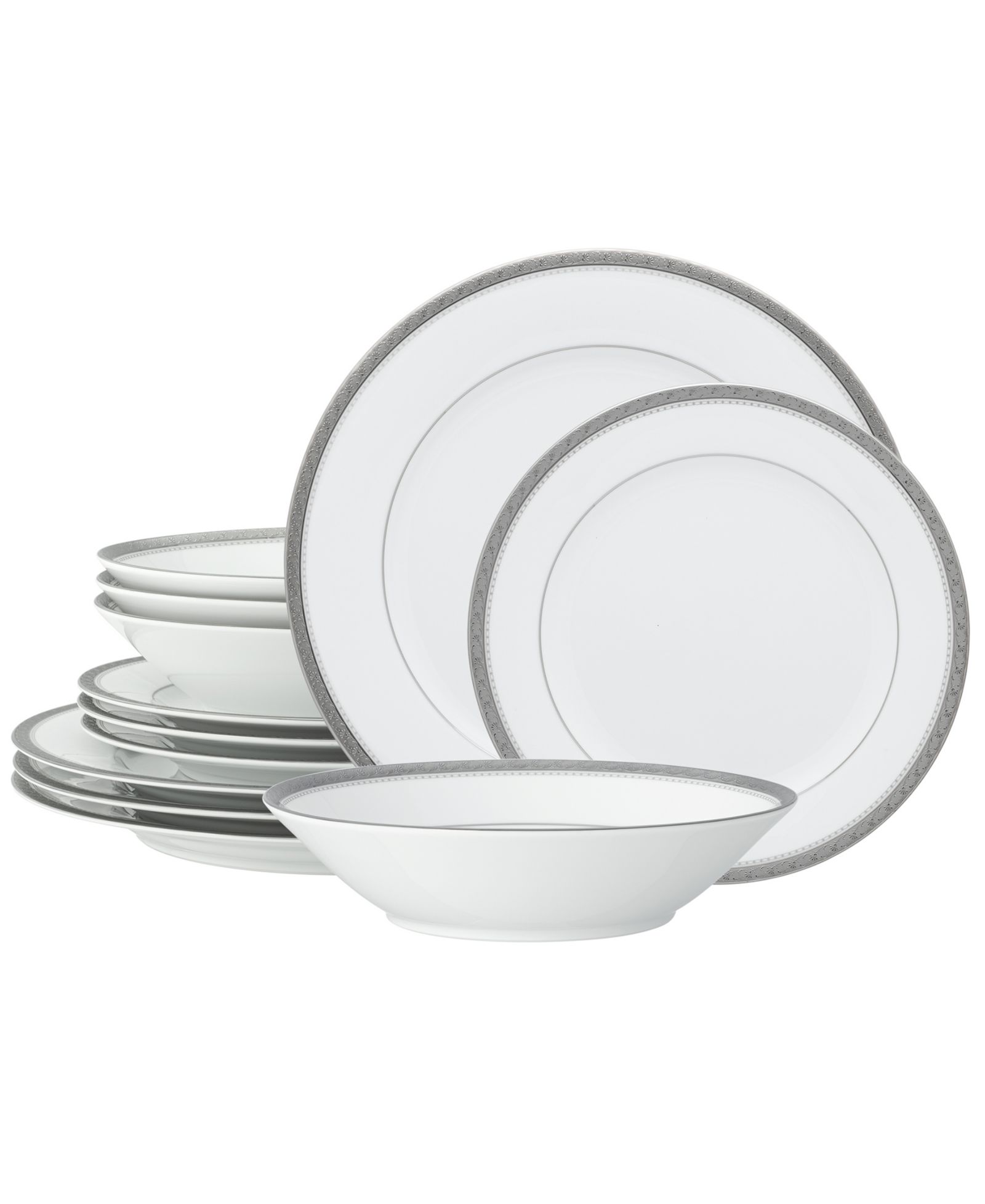 Набор Noritake Charlotta Platinum 12 Piece Set, Service for 4