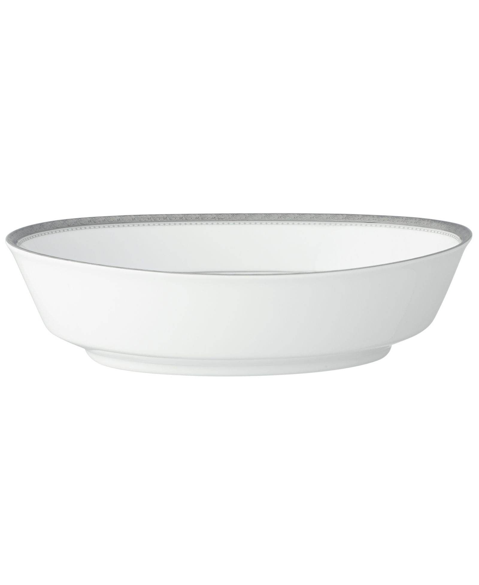 Noritake Charlotta Platinum Oval Vegetable Bowl, 32 oz