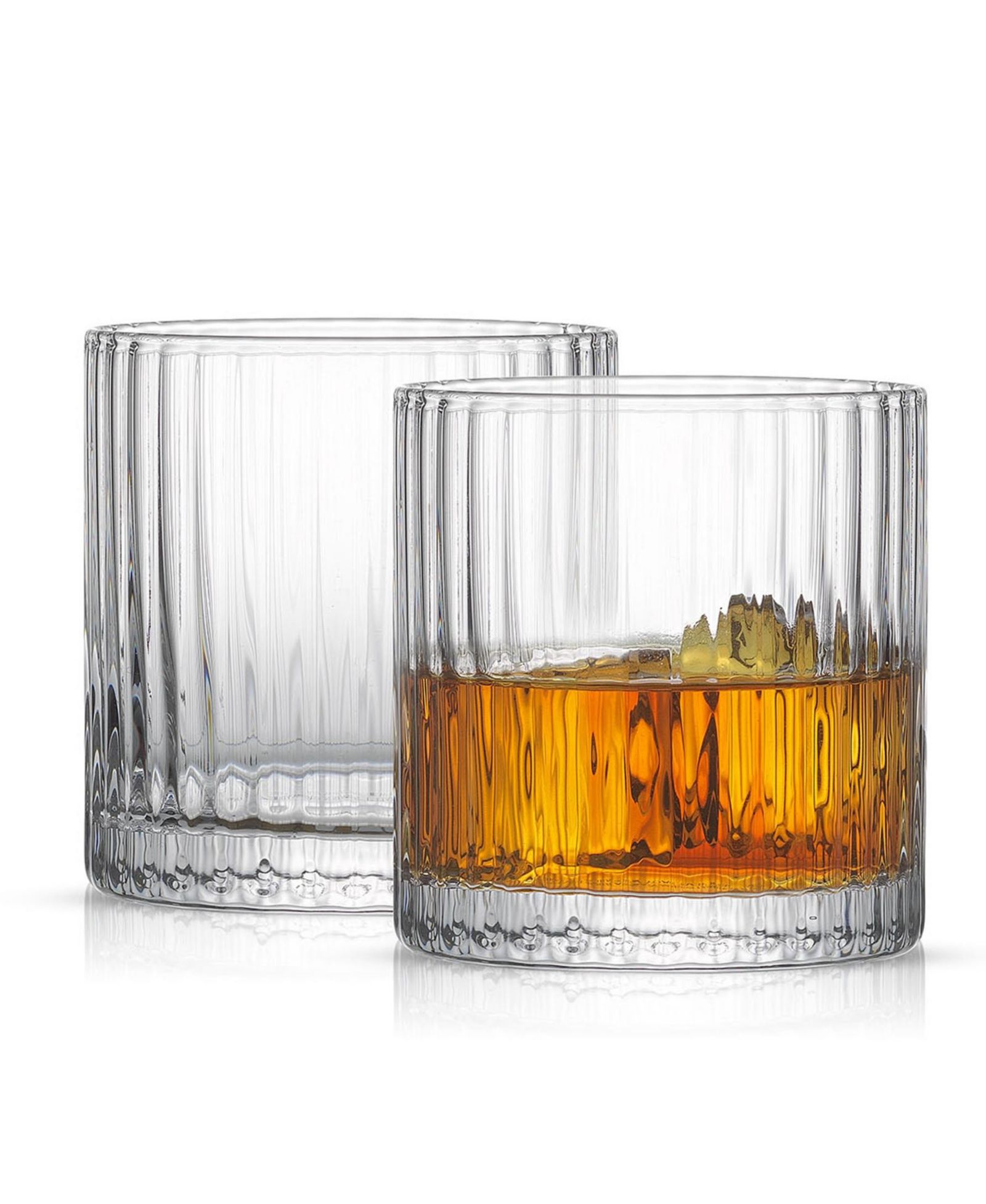 Набор из 2 стаканов JoyJolt Elle Fluted Double Old Fashioned