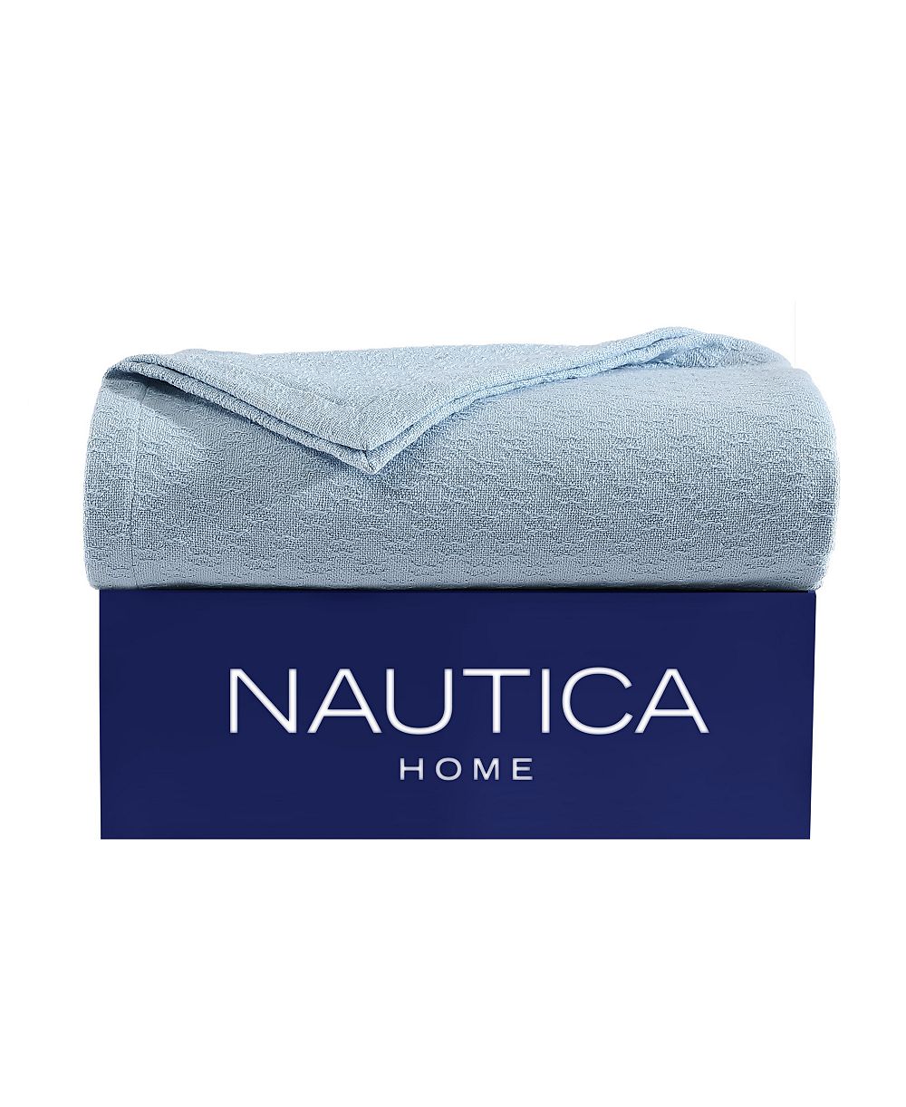 Двустороннее хлопковое одеяло Nautica Ripple Cove, Twin