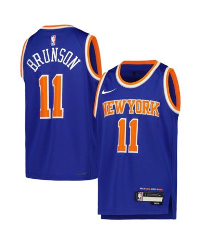 Детская джерси Nike Jalen Brunson Blue New York Knicks Icon Edition