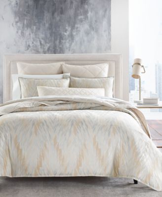 Hotel Collection Textured Chevron 3-Pc. Duvet Cover Set, King, Exclusively at Macy’s