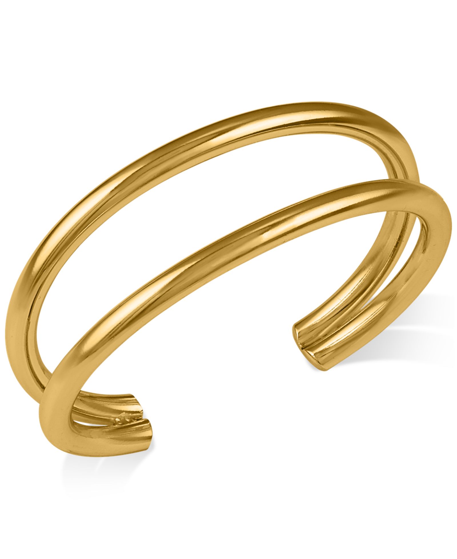 OMA THE LABEL браслет манжет двойной, из нержавеющей стали с напылением 18k Gold-Plated