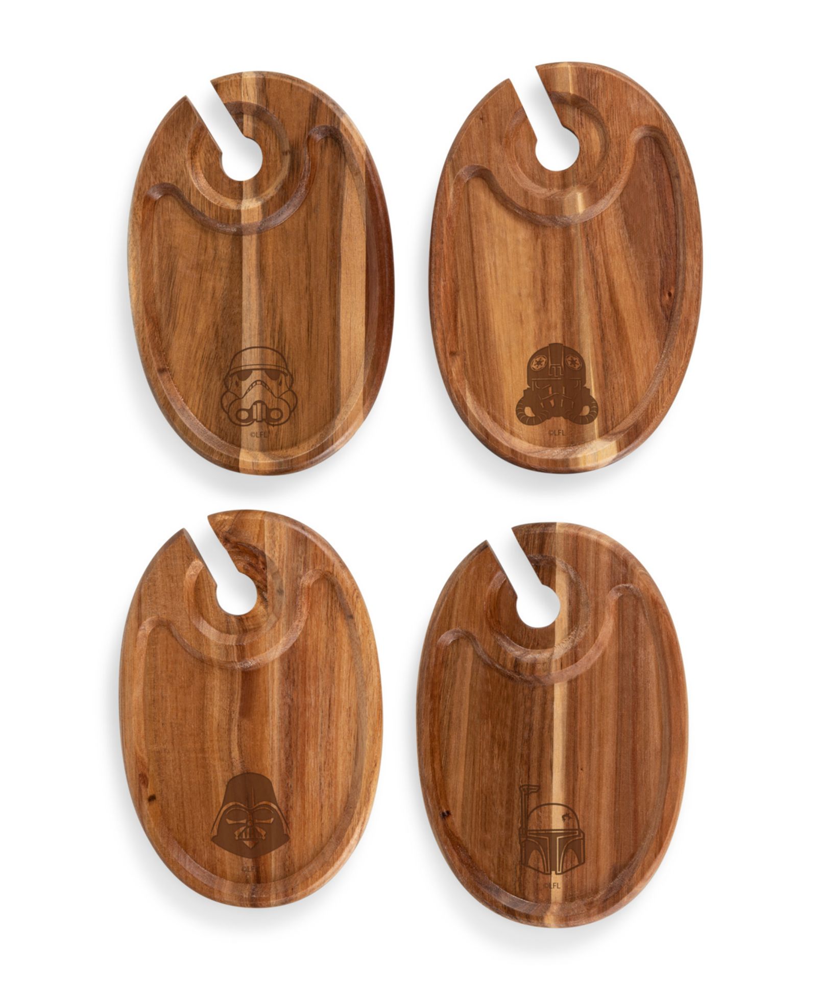Набор тарелок Star Wars Dark Side Wine Appetizer, Set of 4