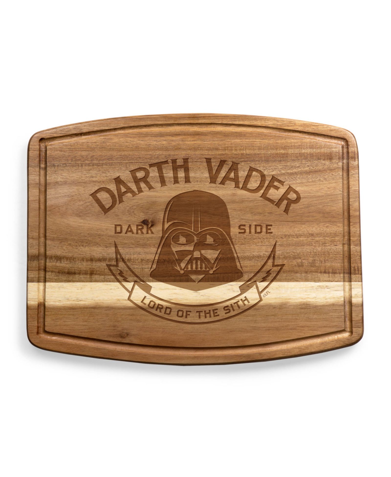 Разделочная доска Star Wars Darth Vader из акации овальная