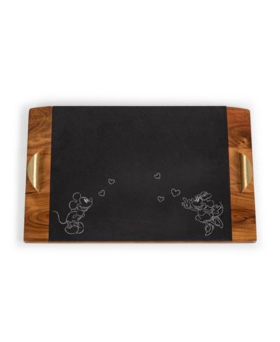 Disney's Mickey Minnie Mouse Covina Acacia and Slate Charcuterie Board