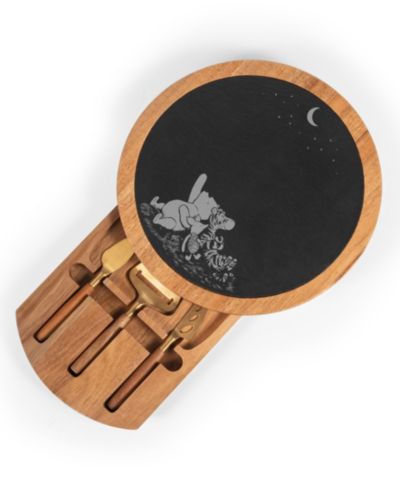 Disney's Winnie The Pooh Insignia Acacia and Slate Charcuterie Board with Cheese Tools