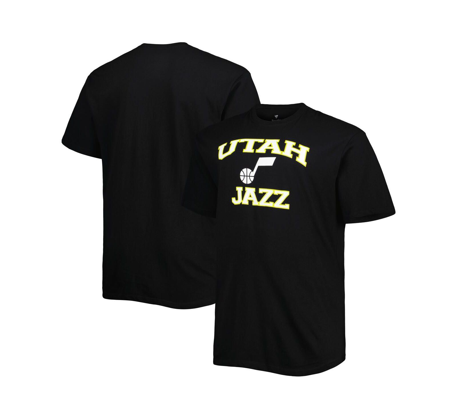 Мужская футболка Utah Jazz Black Big and Tall Heart and Soul