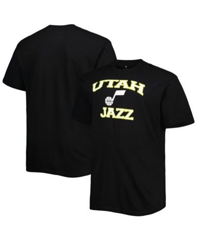Мужская футболка Utah Jazz Black Big and Tall Heart and Soul
