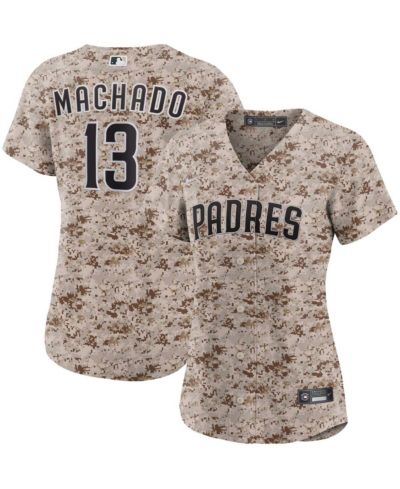 Женская джерси Nike Manny Machado Camo San Diego Padres USMC Alternate Replica Player