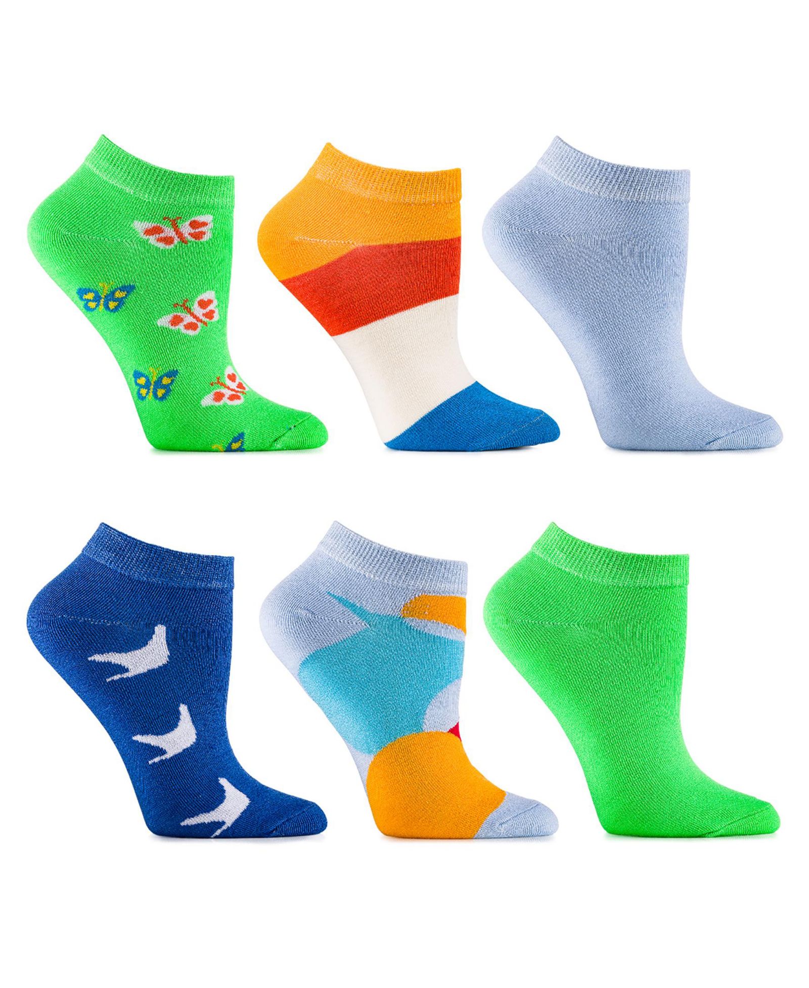 Gallery Seven Women's Amber Rose Ankle Socks 6 Pack