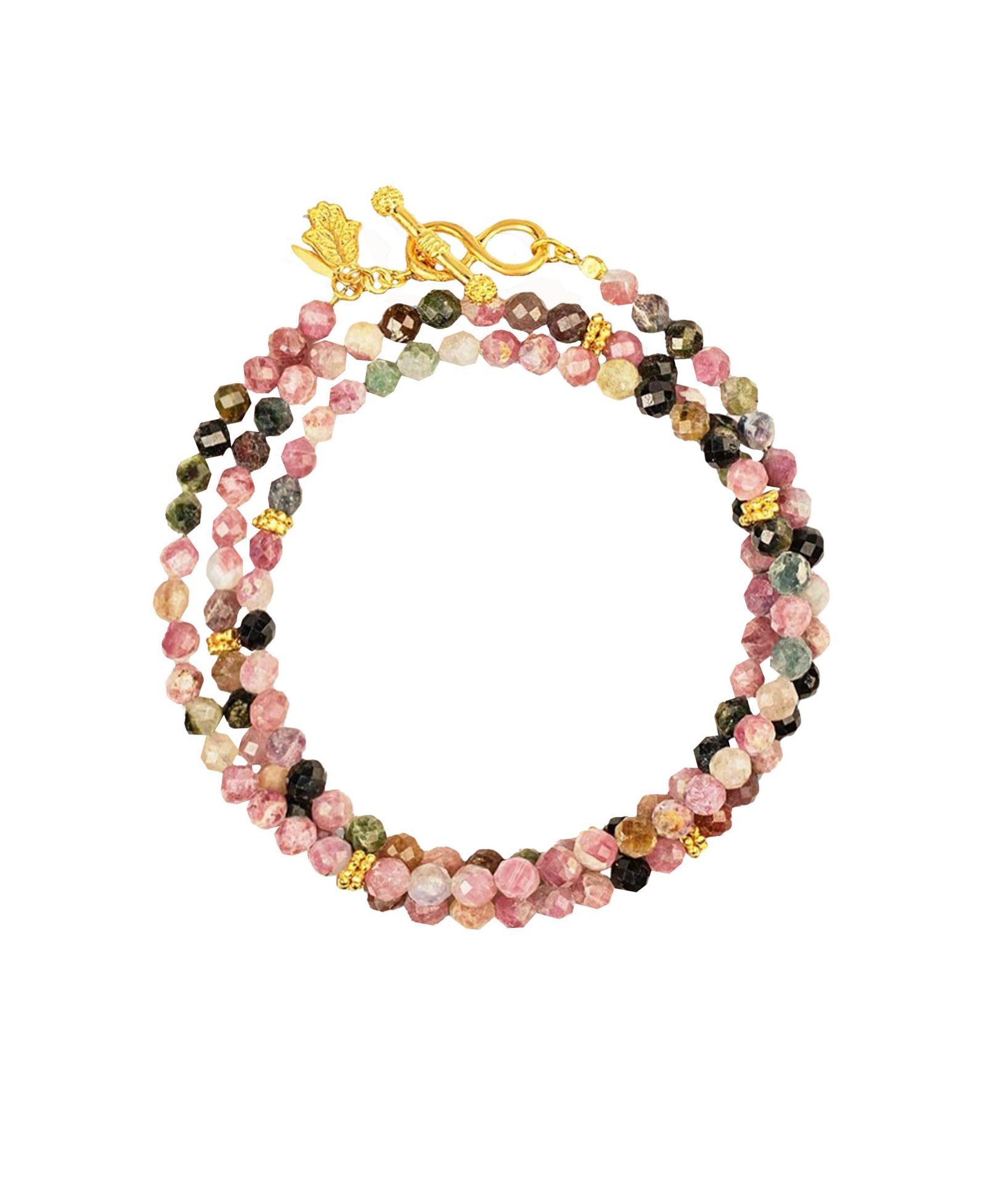 Браслет Karma and Luck Tourmaline Gold Infinity Charm Wrap