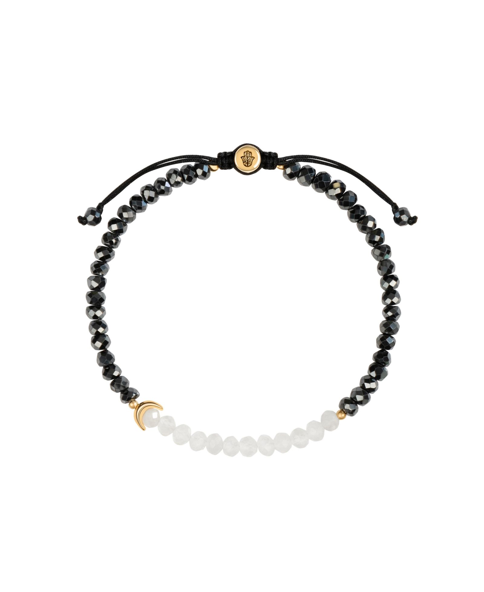 Браслет Karma and Luck Hematite Moonstone Moon Charm
