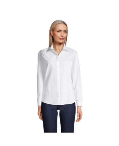 Lands' End Petite No Iron Button Front Shirt