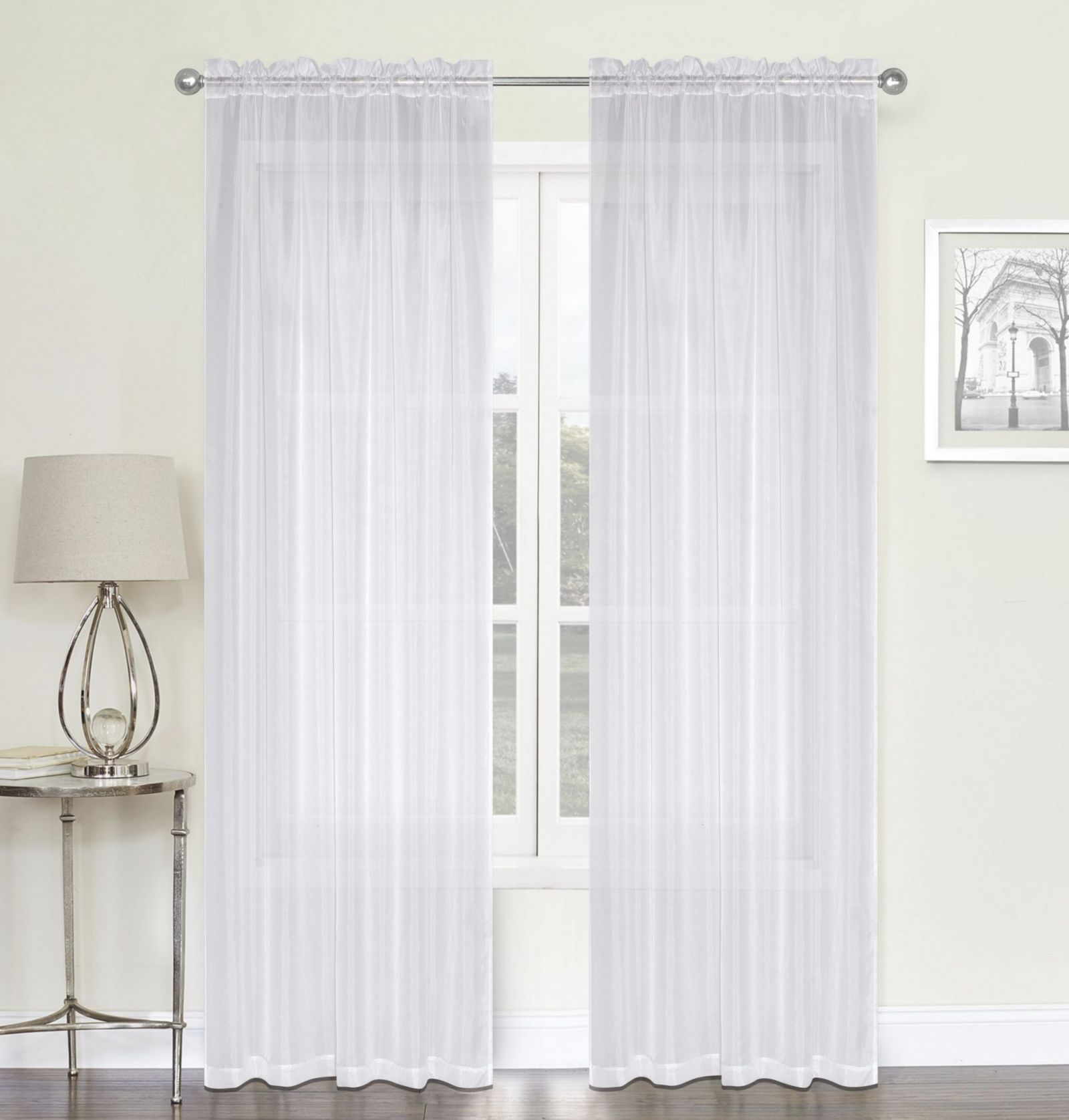 Шторы Kate Aurora Montauk Accents Ultra Lux 2 Piece Sheer Voile