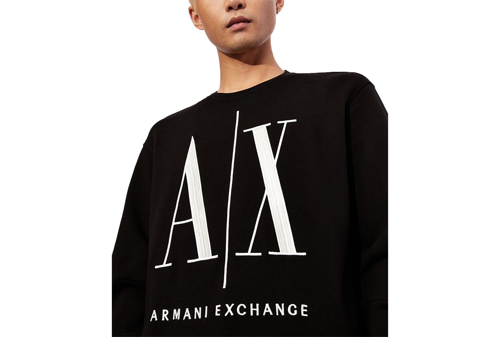 A|X Armani Exchange Men's Icon Logo Pullover Sweatshirt