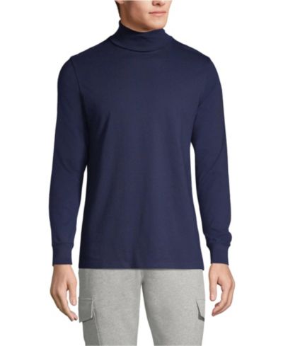 Lands' End Мужская футболка с высоким горлом Super-T