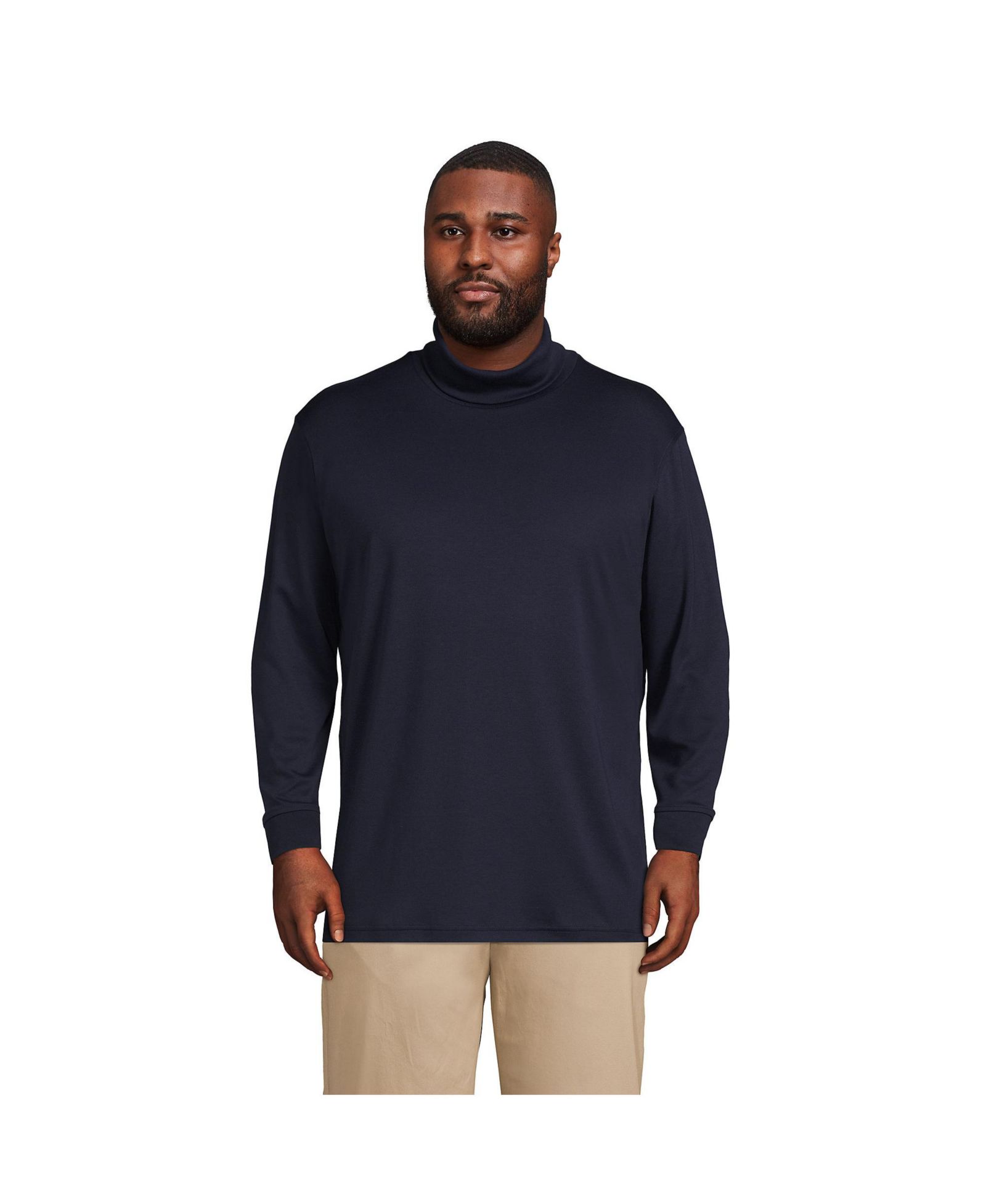 Lands' End Cotton Supima водолазка для высоких