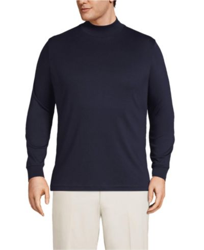 Lands' End Men's Cotton Supima Mock Turtleneck