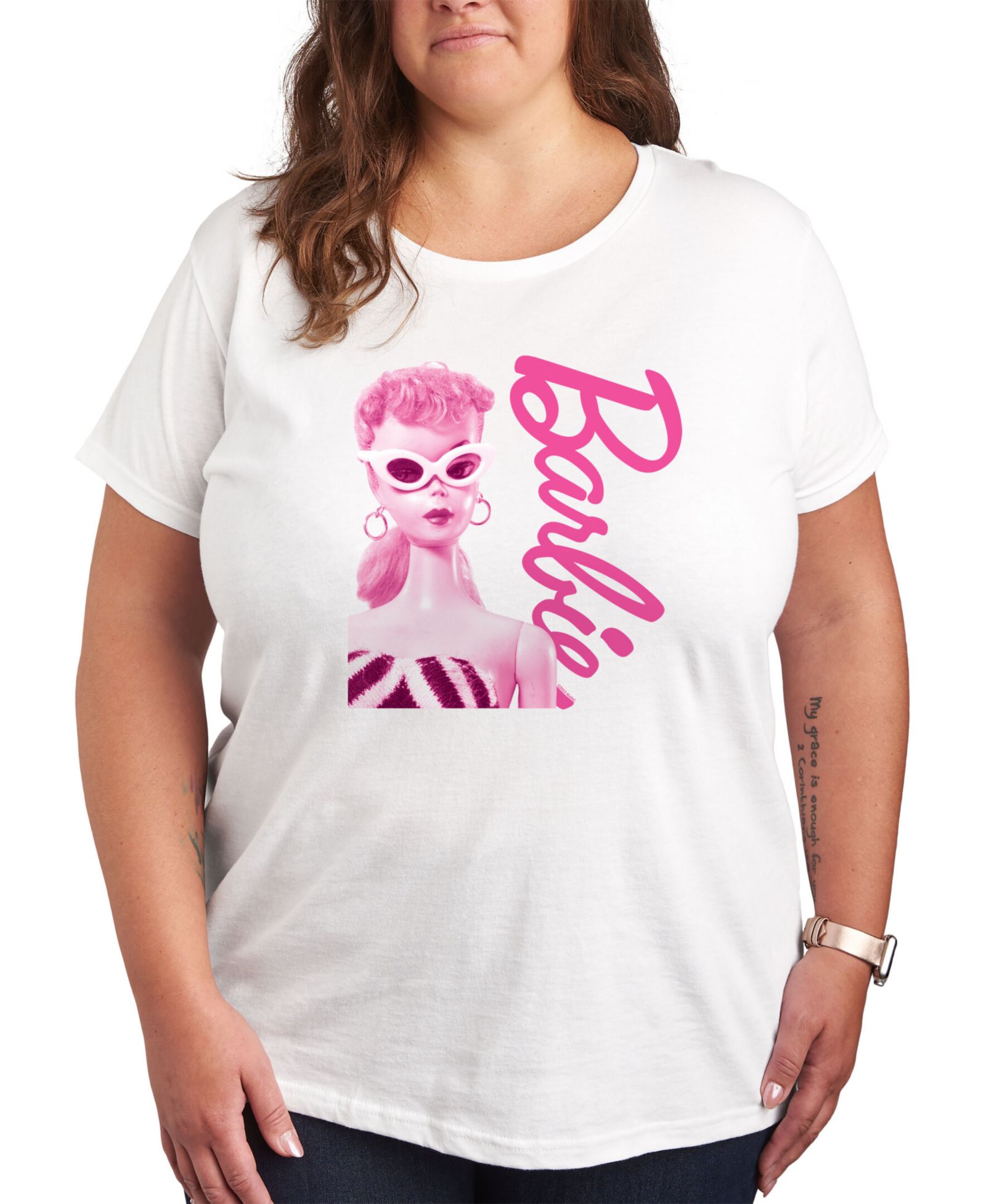 Hybrid Apparel Trendy Plus Size Barbie Graphic T-shirt