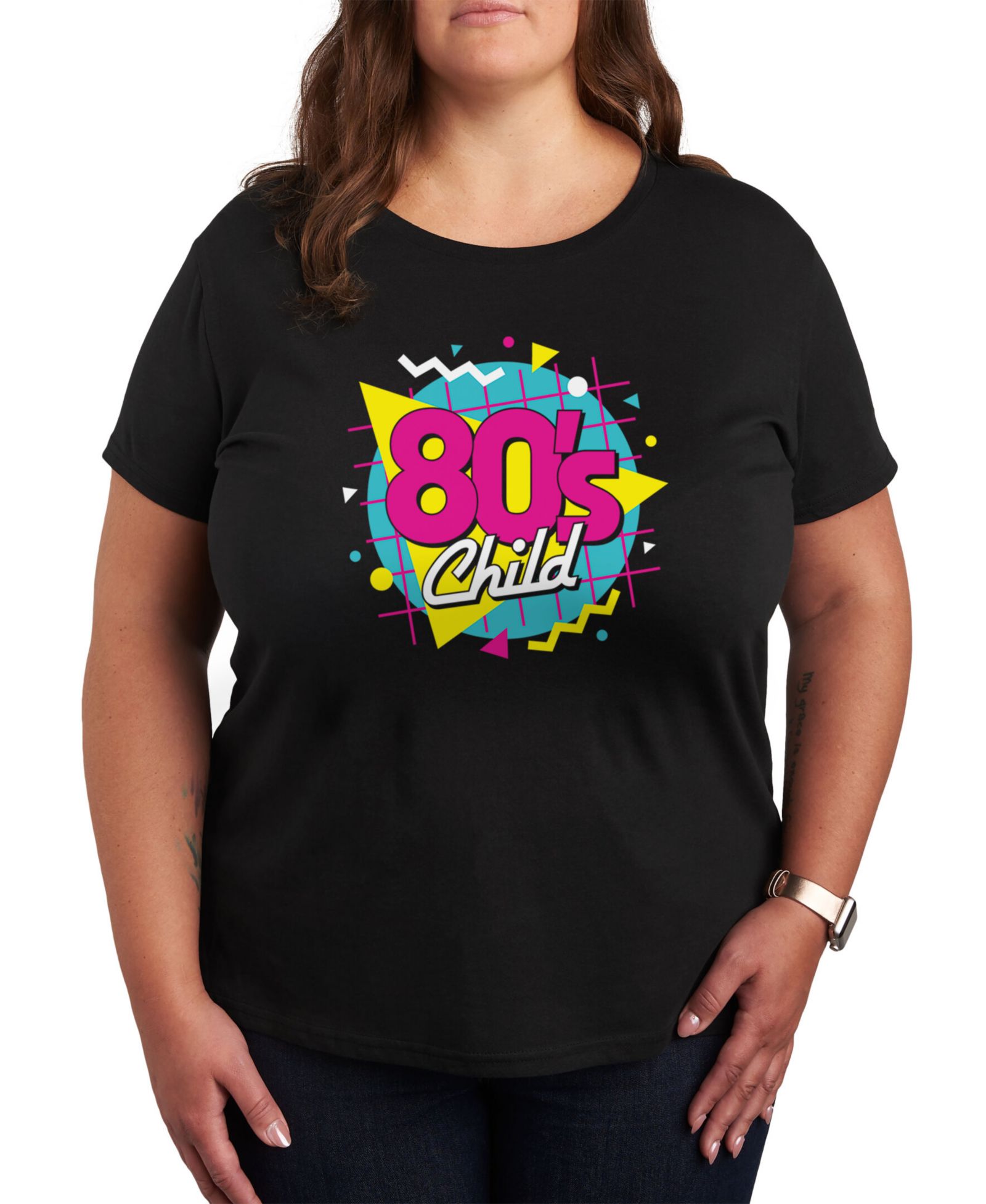 Hybrid Apparel Trendy Plus Size Retro 80's Graphic T-shirt