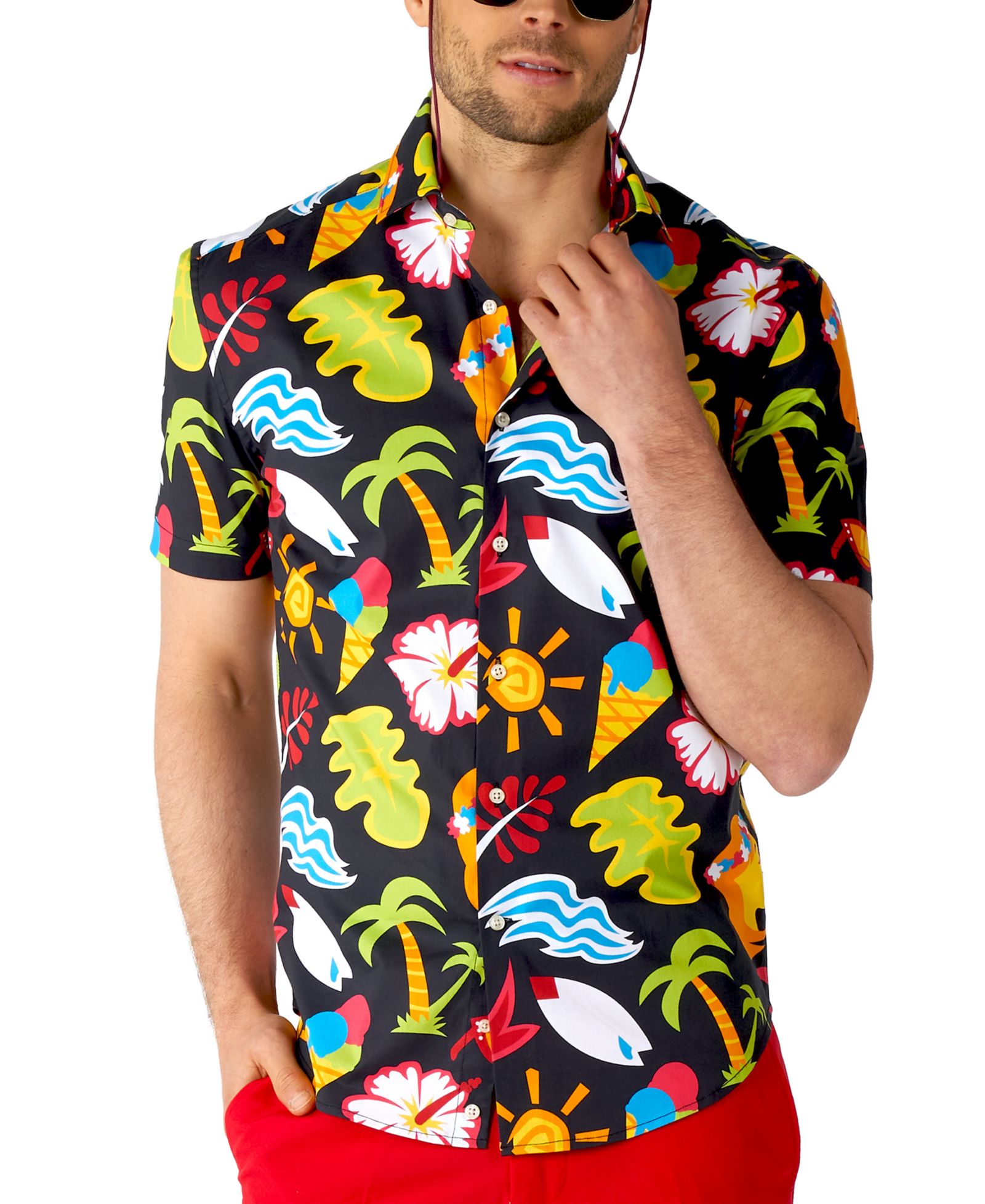 Мужская рубашка OppoSuits Short Sleeve Tropical Thunder