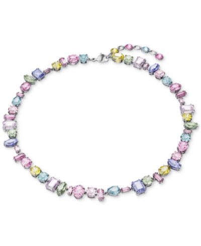 Ожерелье-чокер Swarovski Silver-Tone Crystal Mixed Cut, 14" + 1-3/4" удлинитель