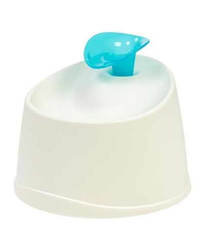 IRIS Pet Water Fountain for Cats and Dogs, White/Blue