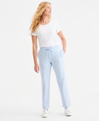 Женские спортивные брюки Style & Co Mid-Rise Drawstring-Waist