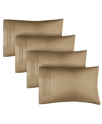 CGK Unlimited Pillowcase Set of 4 Soft Double Brushed Microfiber